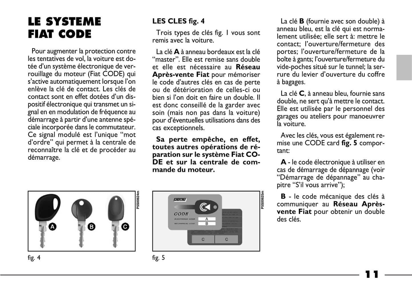 2003-2004 Fiat Barchetta Owner's Manual | French