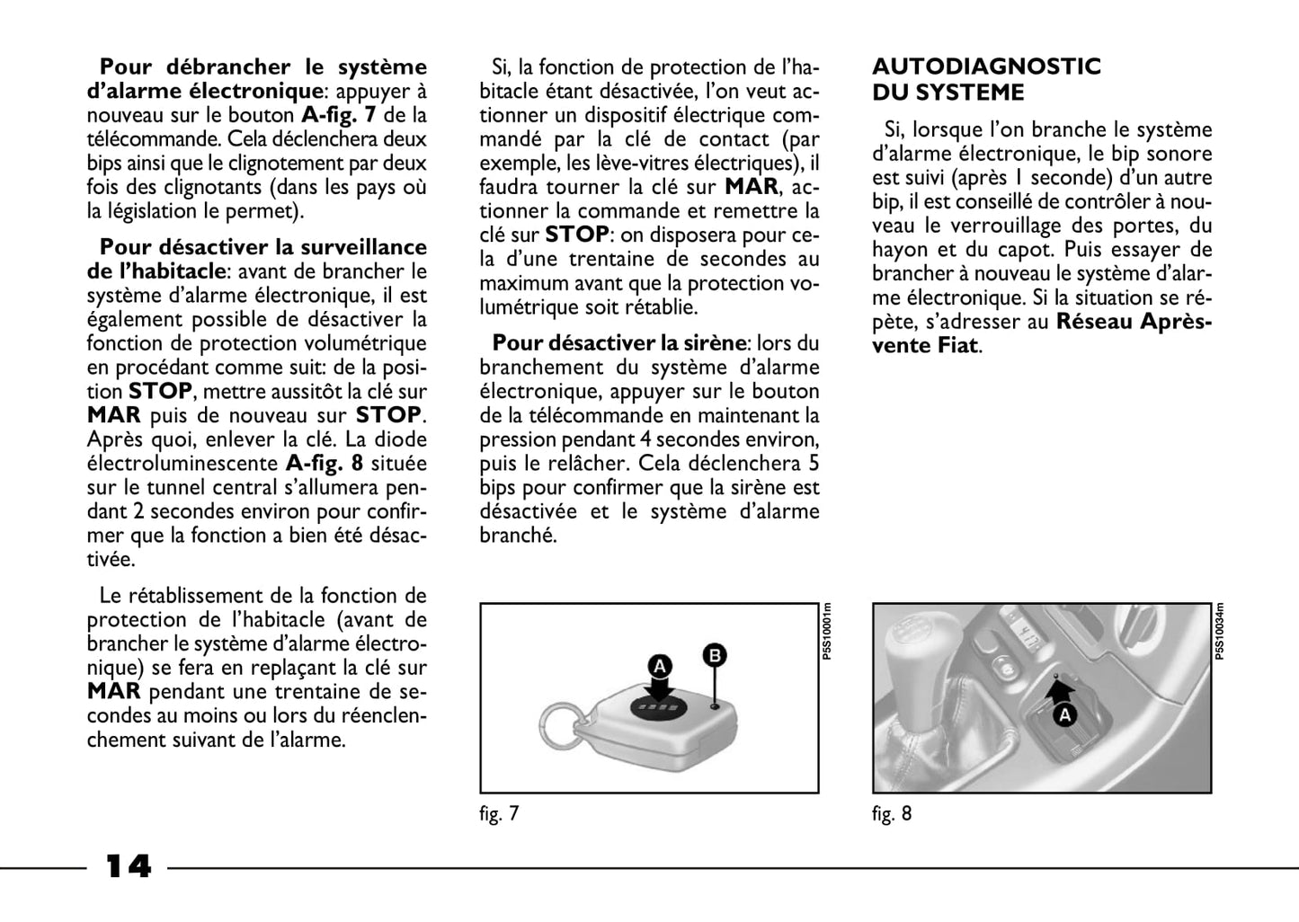 2003-2004 Fiat Barchetta Owner's Manual | French