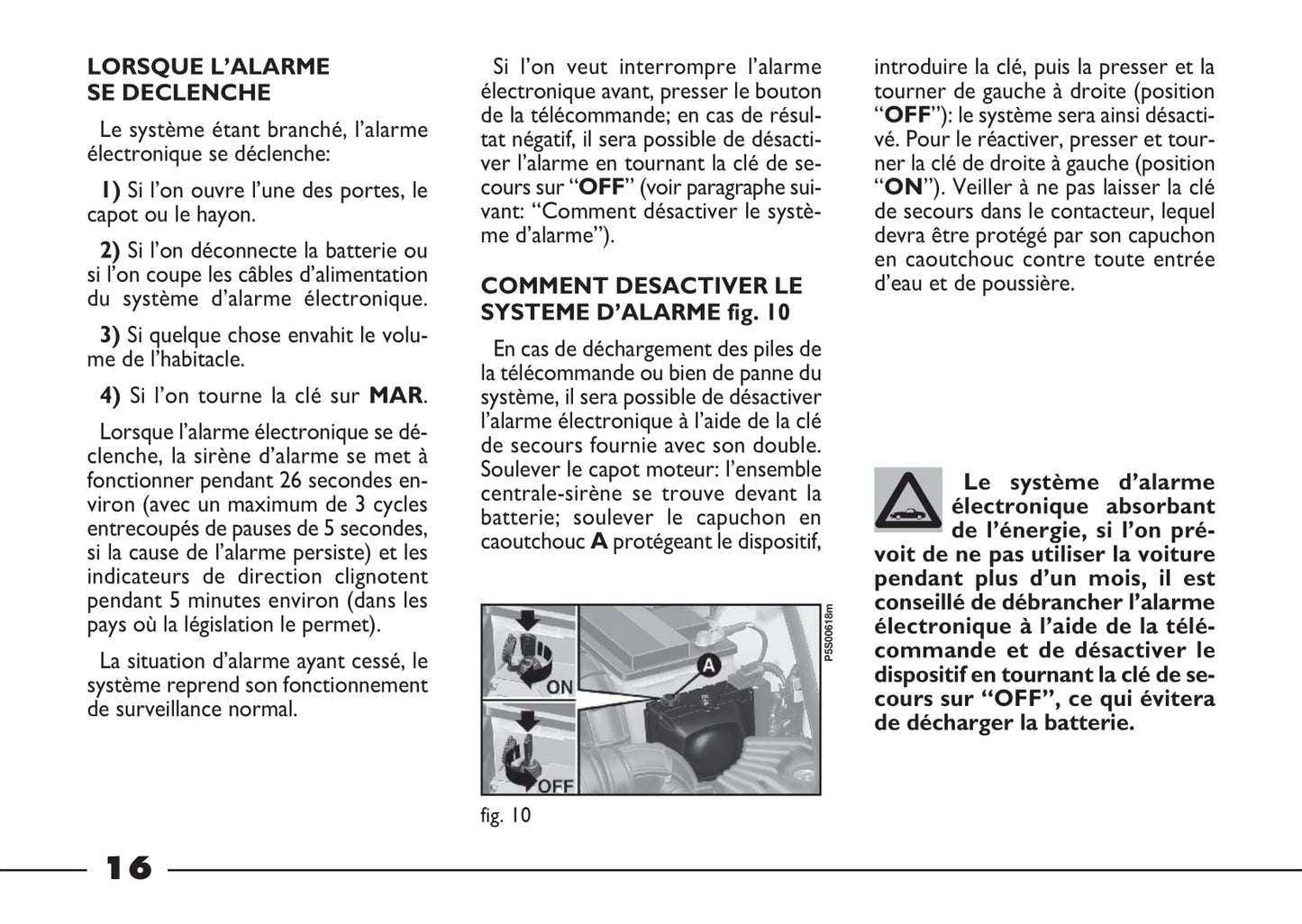 2003-2004 Fiat Barchetta Owner's Manual | French
