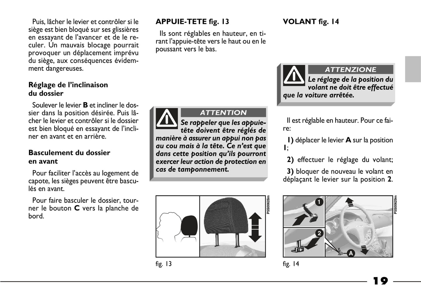 2003-2004 Fiat Barchetta Owner's Manual | French