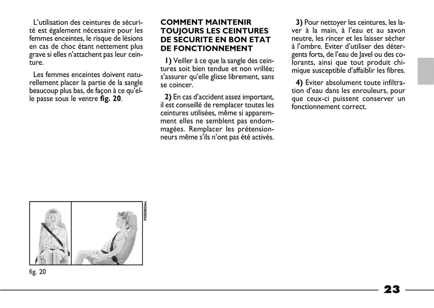 2003-2004 Fiat Barchetta Owner's Manual | French