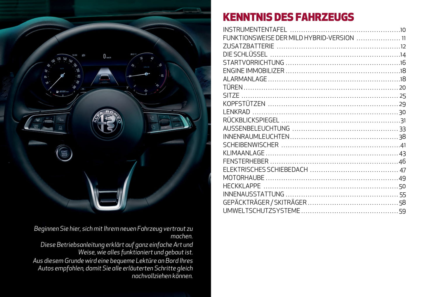 2022-2023 Alfa Romeo Tonale Manuel du propriétaire | Allemand