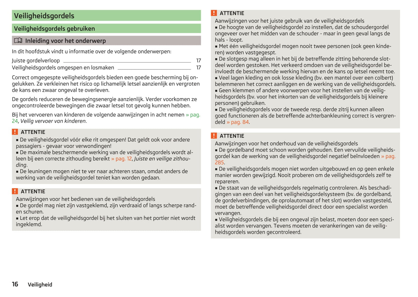 2016-2017 Skoda Kodiaq Gebruikershandleiding | Nederlands