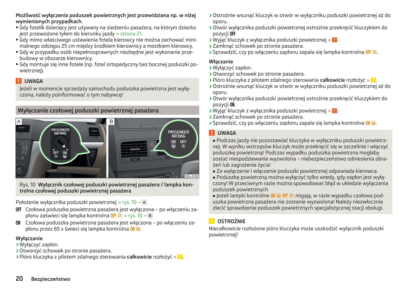 2013-2018 Skoda Yeti Manuel du propriétaire | Polonais