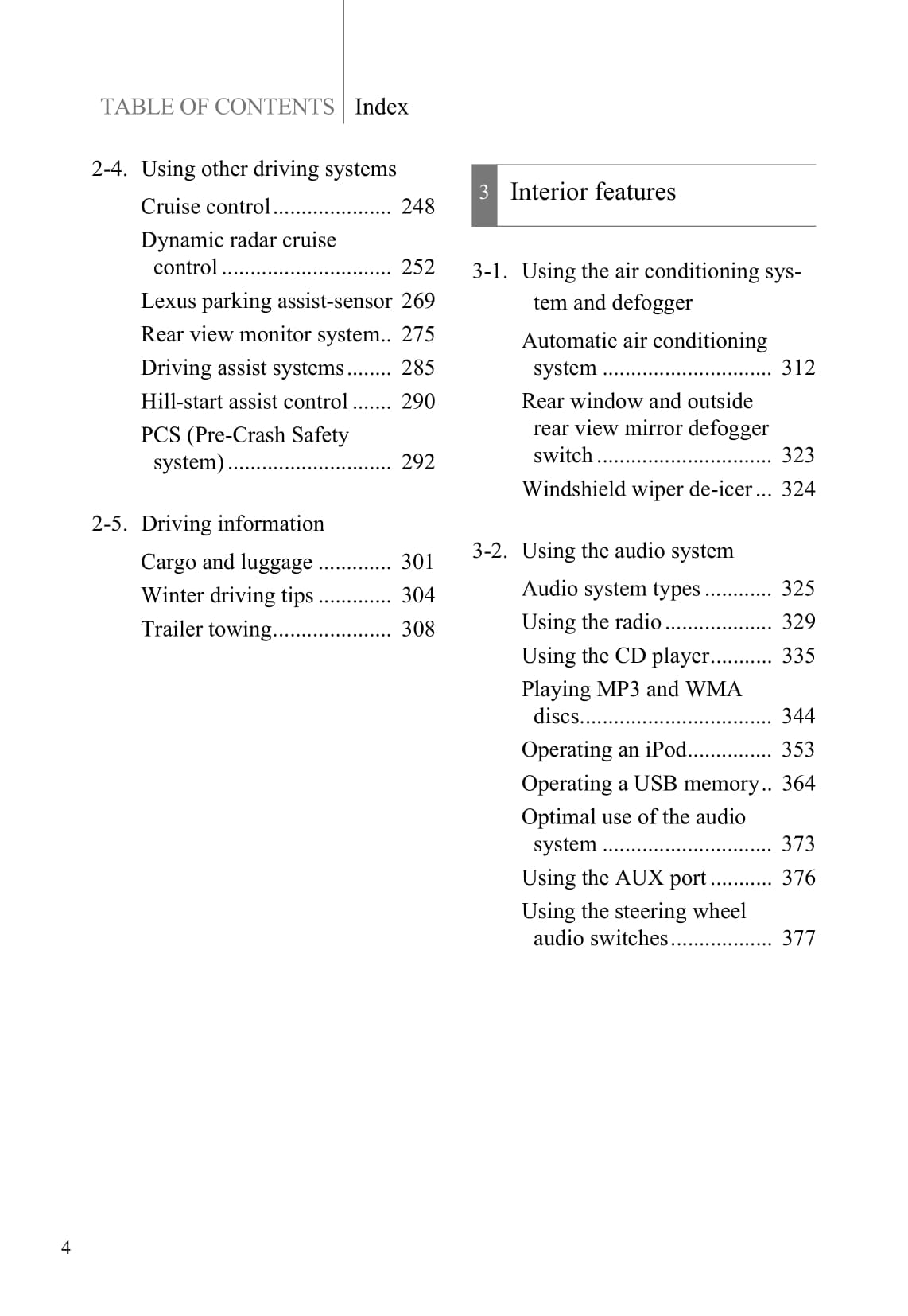 2011-2012 Lexus CT 200h Owner's Manual | English