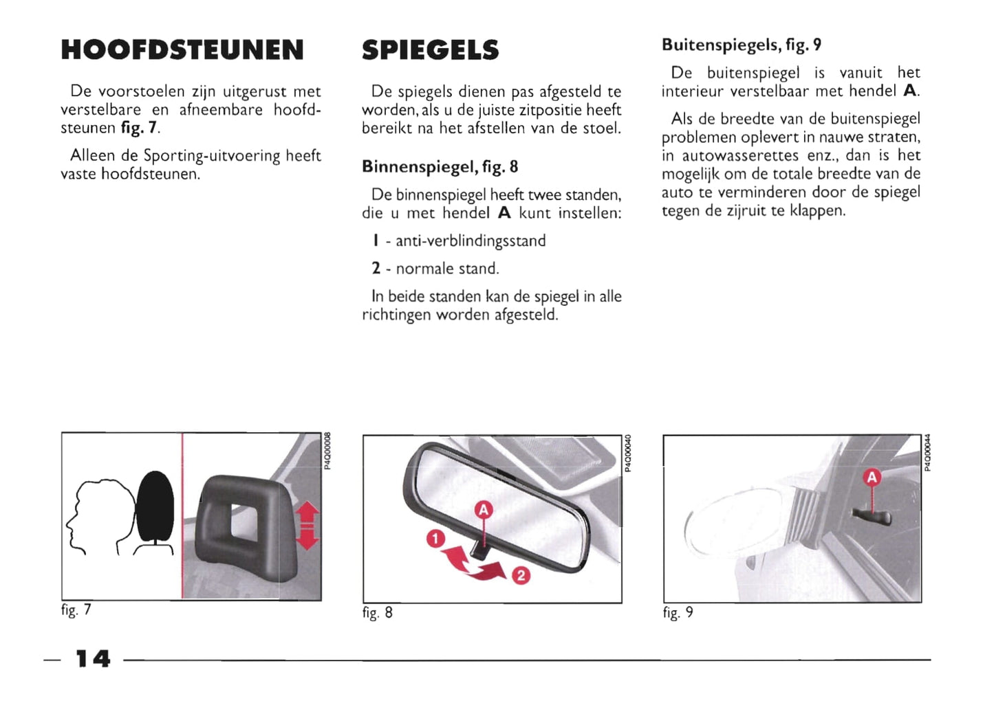 1999-2000 Fiat Seicento Bedienungsanleitung | Niederländisch