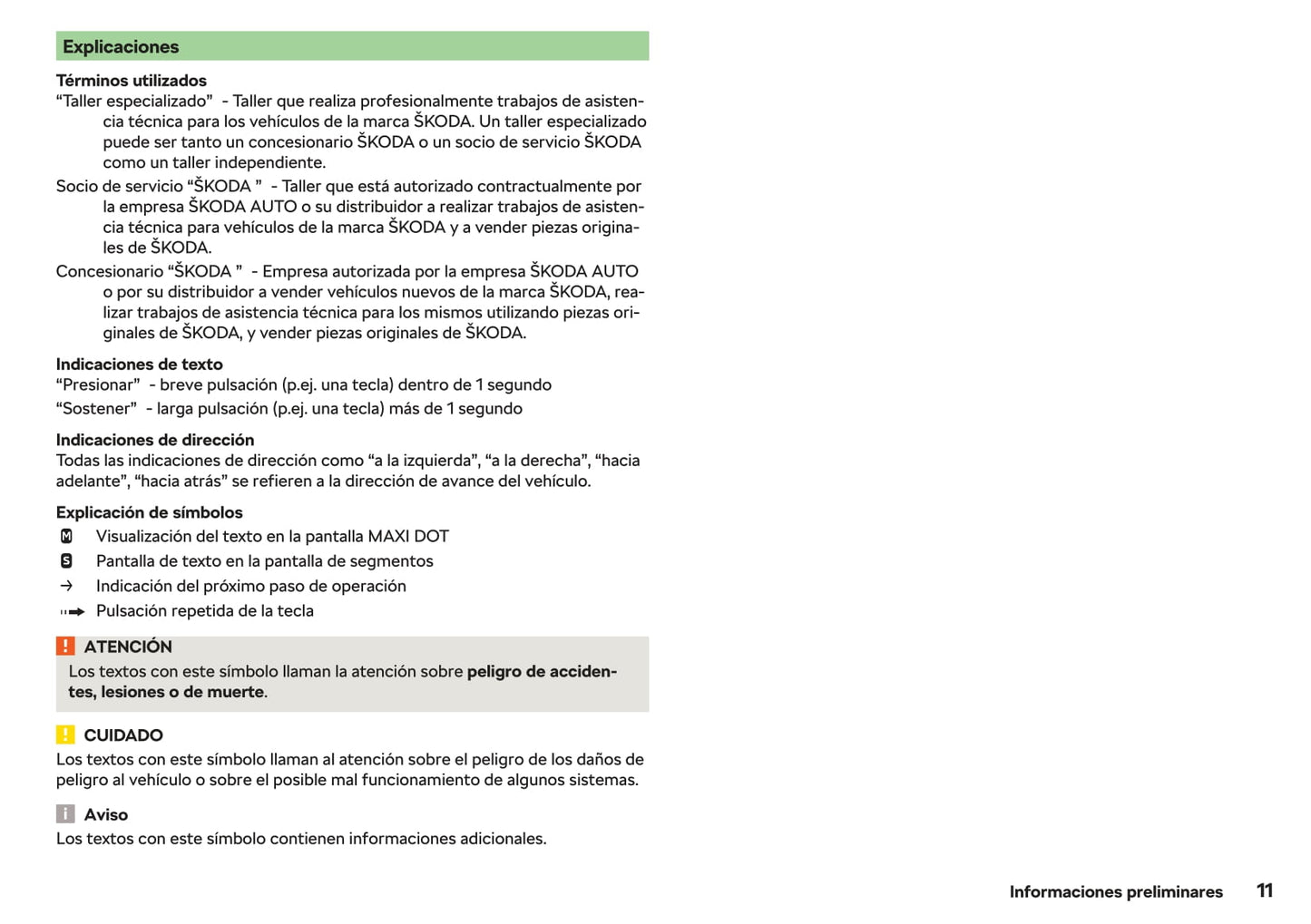 2019-2020 Skoda Fabia Gebruikershandleiding | Spaans