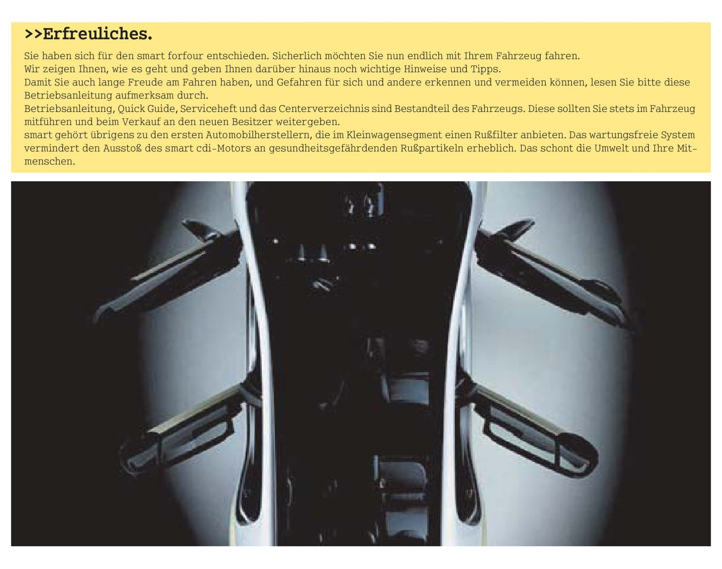 2003-2006 Smart Forfour Manuel du propriétaire | Allemand