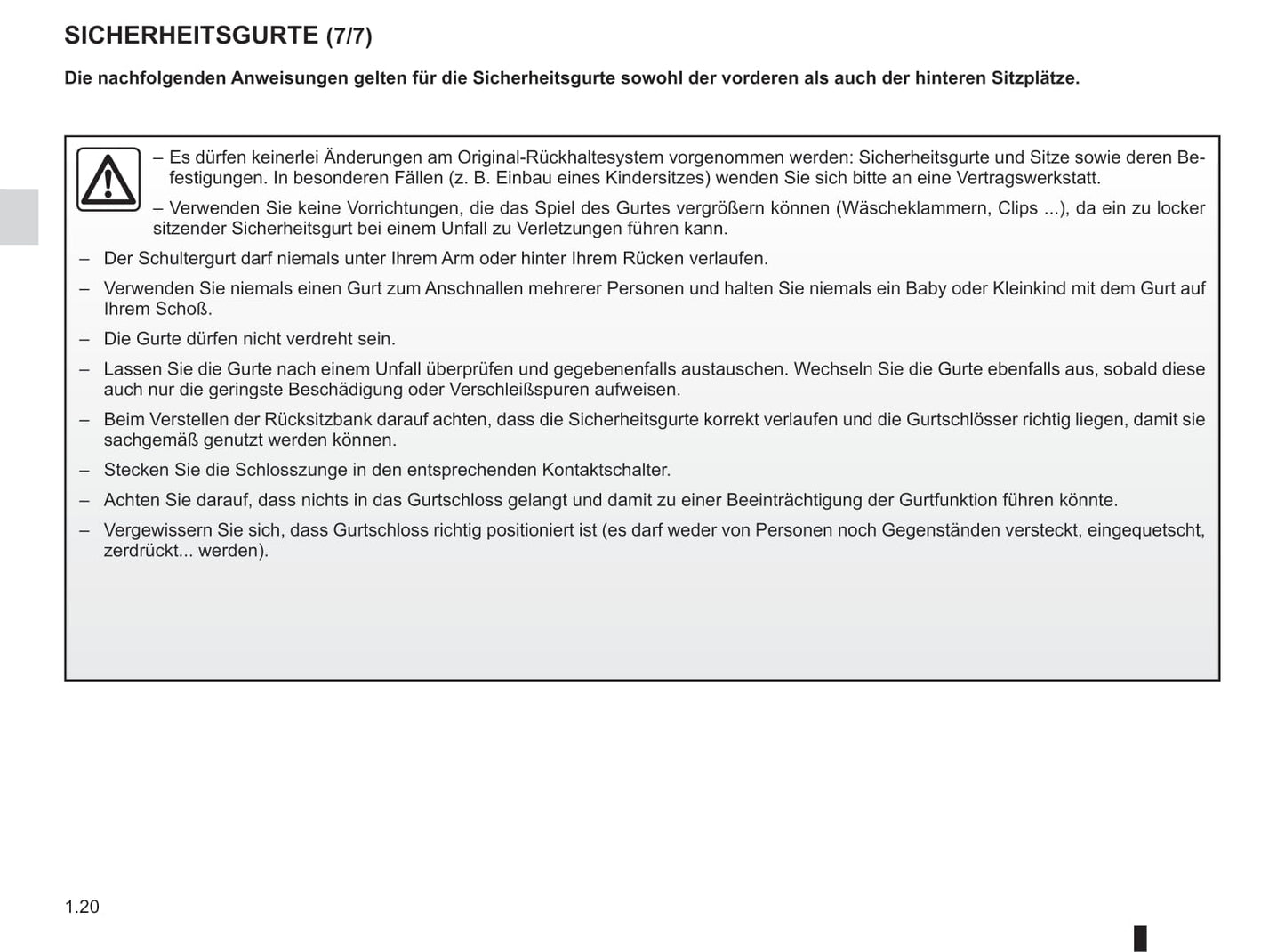 2016-2020 Dacia Logan/Logan MCV Gebruikershandleiding | Duits