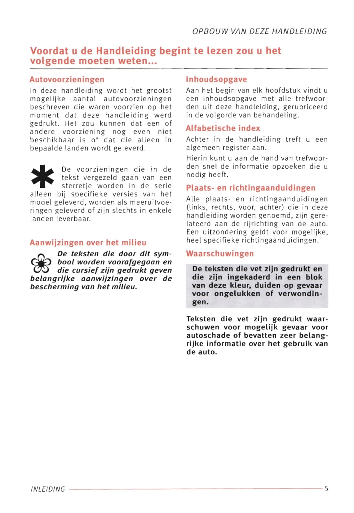 2000-2001 Seat Inca Owner's Manual | Dutch