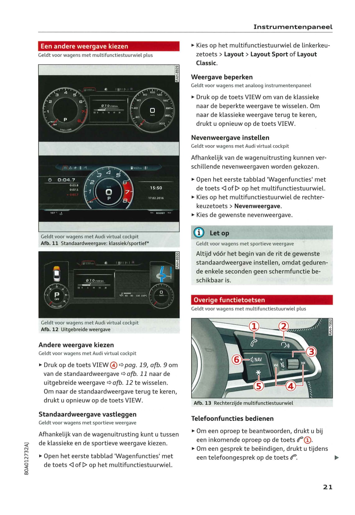 2018-2020 Audi Q5 Manuel du propriétaire | Néerlandais