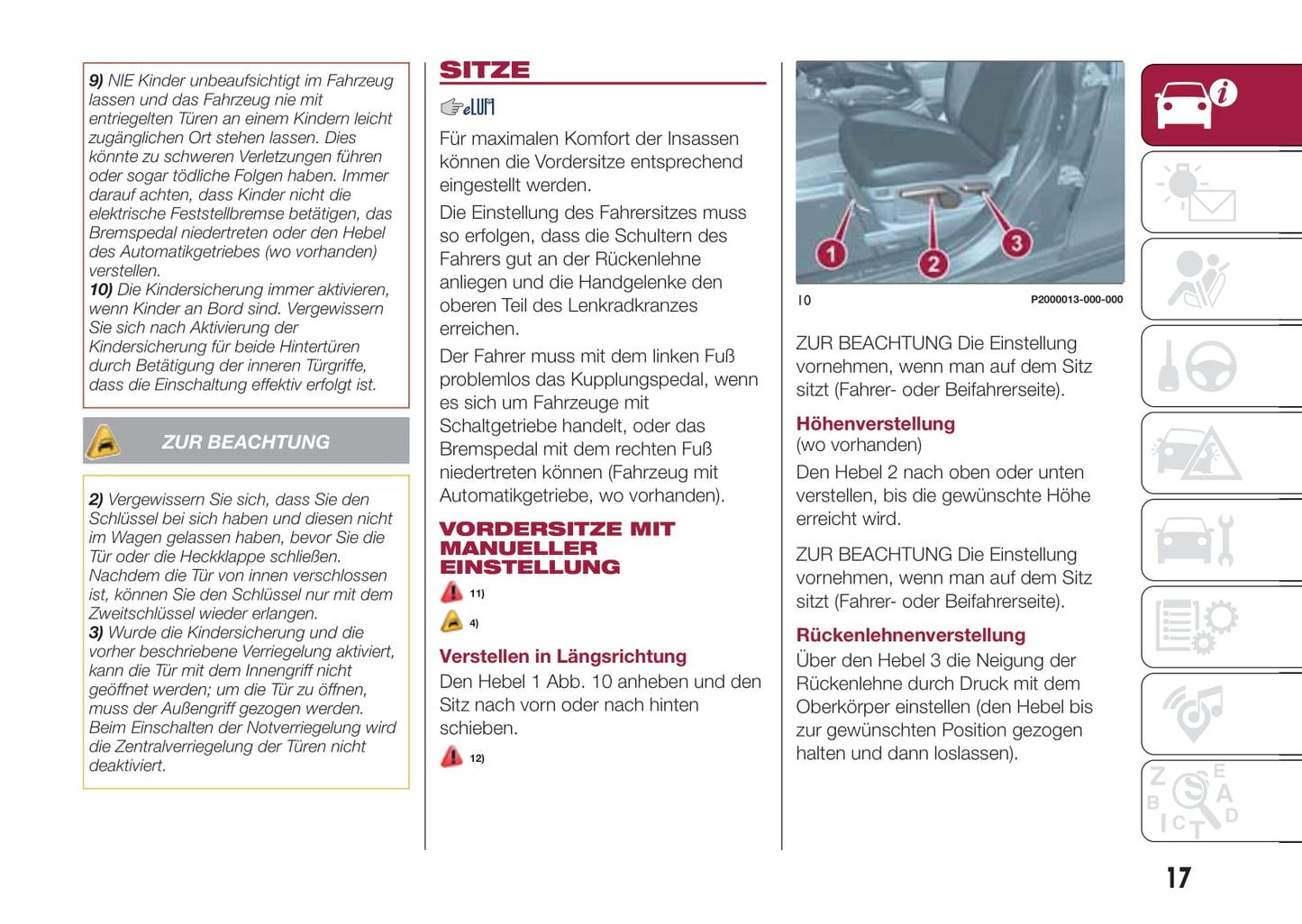 2017-2018 Fiat Tipo Bedienungsanleitung | Deutsch