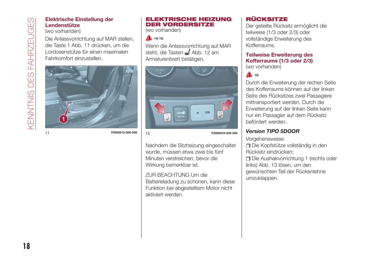 2017-2018 Fiat Tipo Bedienungsanleitung | Deutsch
