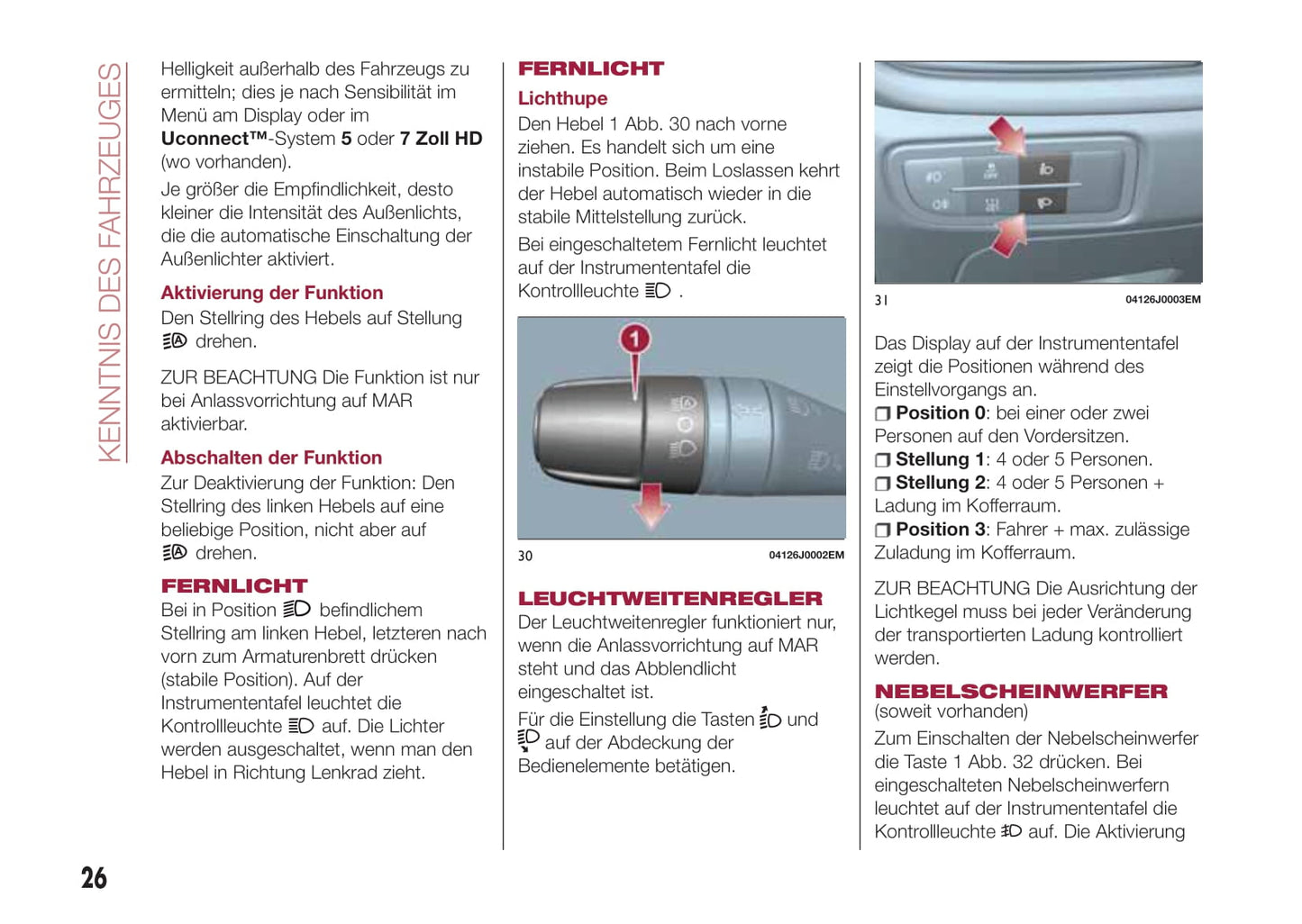 2017-2018 Fiat Tipo Bedienungsanleitung | Deutsch