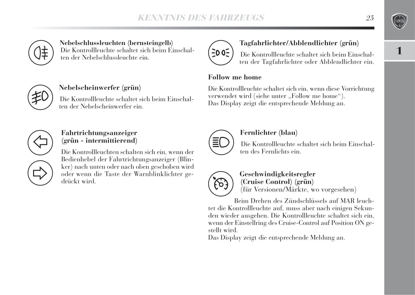 2011-2015 Lancia Delta Owner's Manual | German