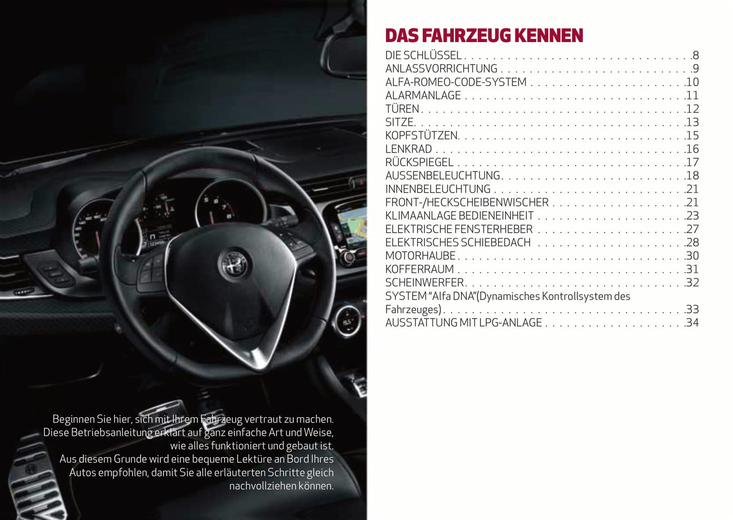 2014-2016 Alfa Romeo Giulietta Gebruikershandleiding | Duits