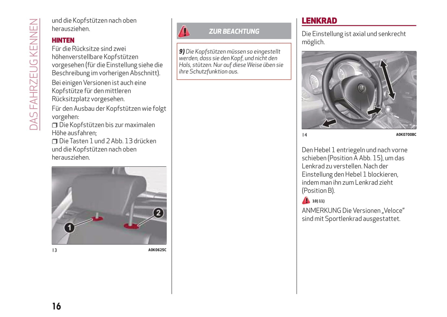 2014-2016 Alfa Romeo Giulietta Gebruikershandleiding | Duits
