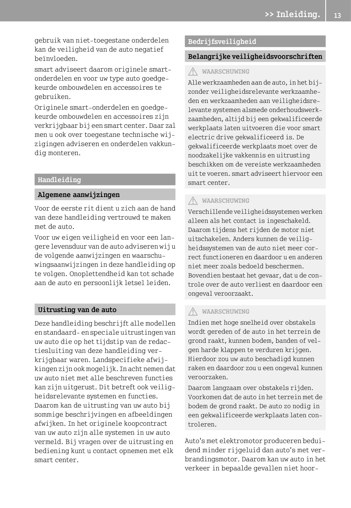 2012-2016 Smart Fortwo Manuel du propriétaire | Néerlandais