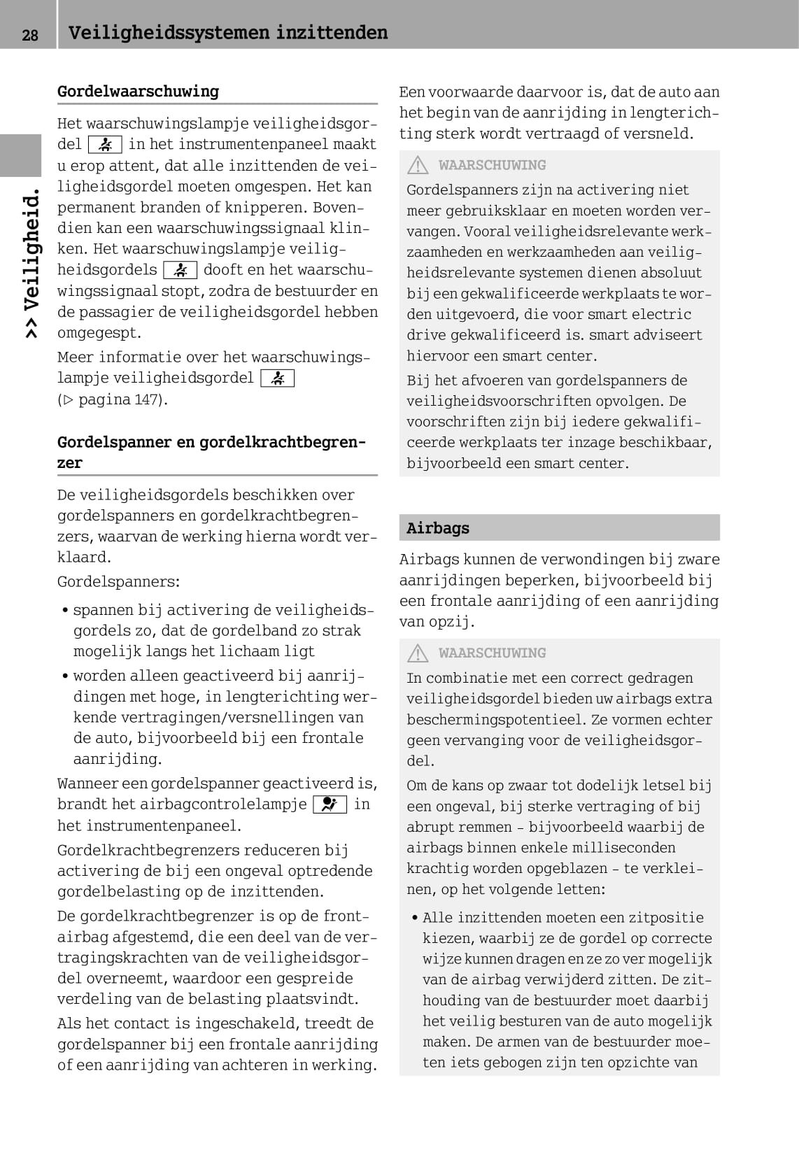 2012-2016 Smart Fortwo Manuel du propriétaire | Néerlandais