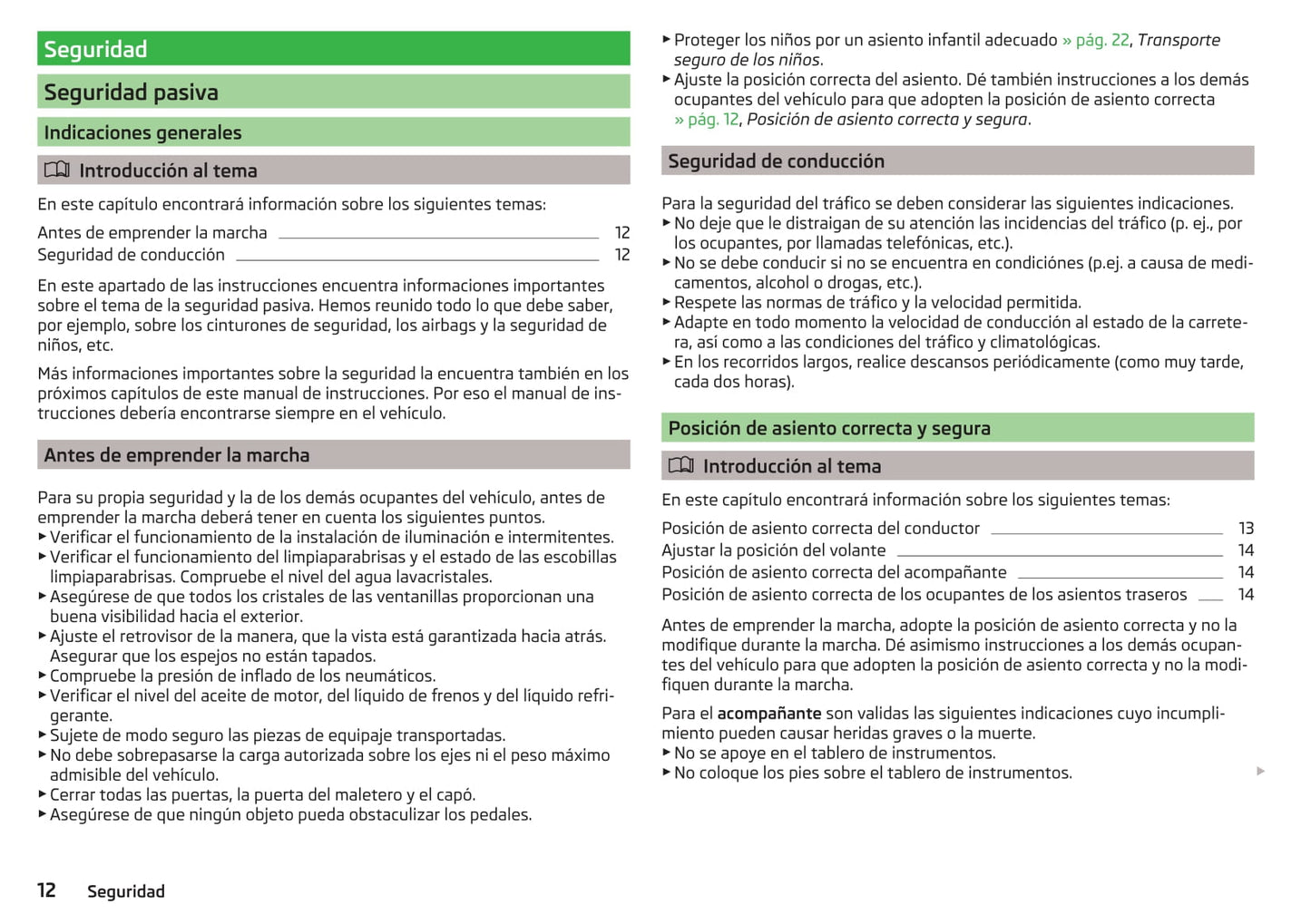 2013-2017 Skoda Octavia Manuel du propriétaire | Espagnol