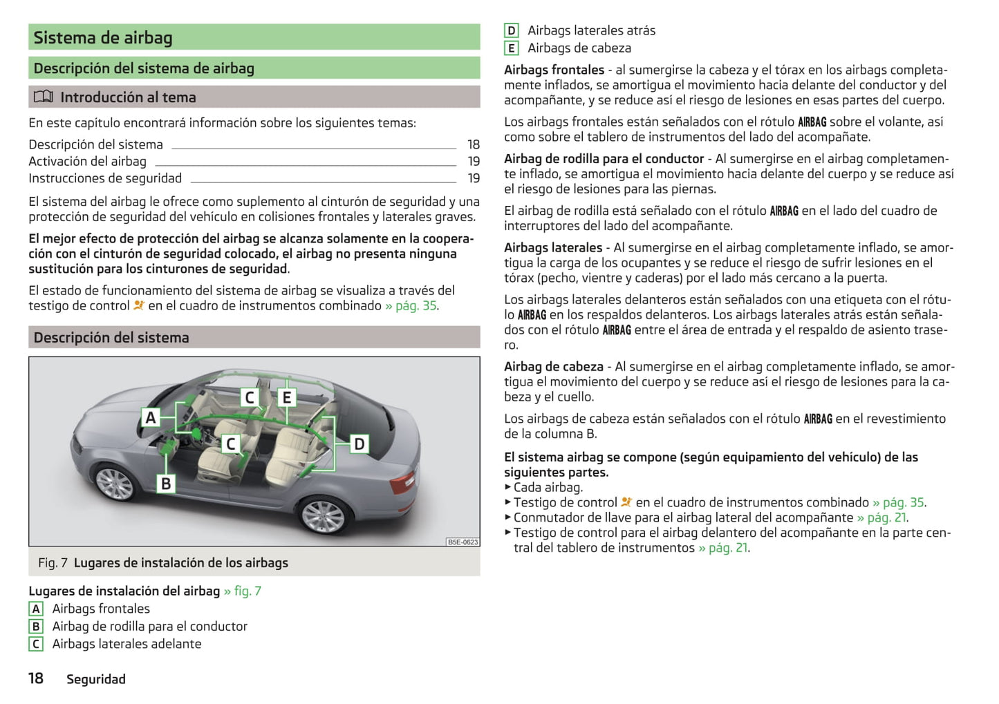 2013-2017 Skoda Octavia Manuel du propriétaire | Espagnol