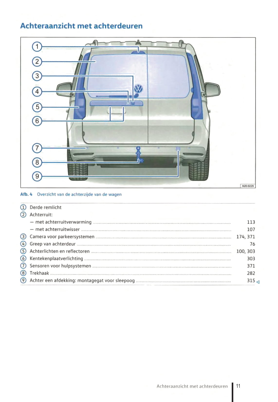 2021-2023 Volkswagen Caddy Bedienungsanleitung | Niederländisch