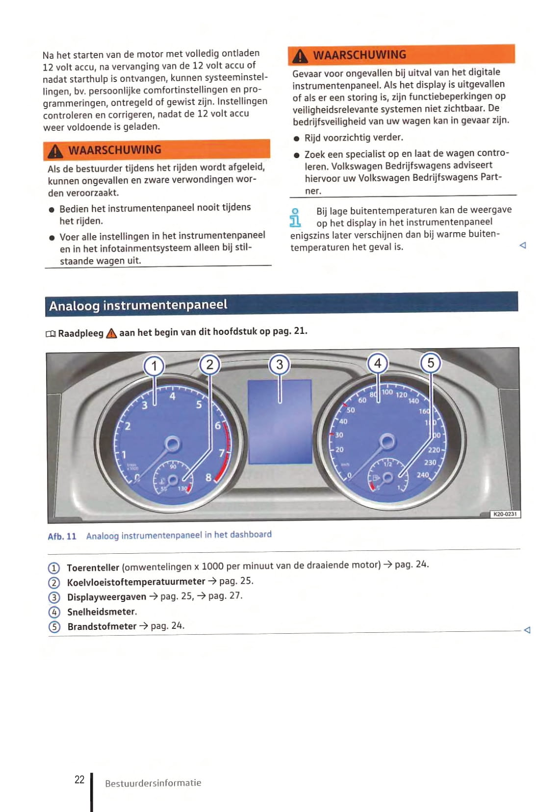 2021-2023 Volkswagen Caddy Bedienungsanleitung | Niederländisch