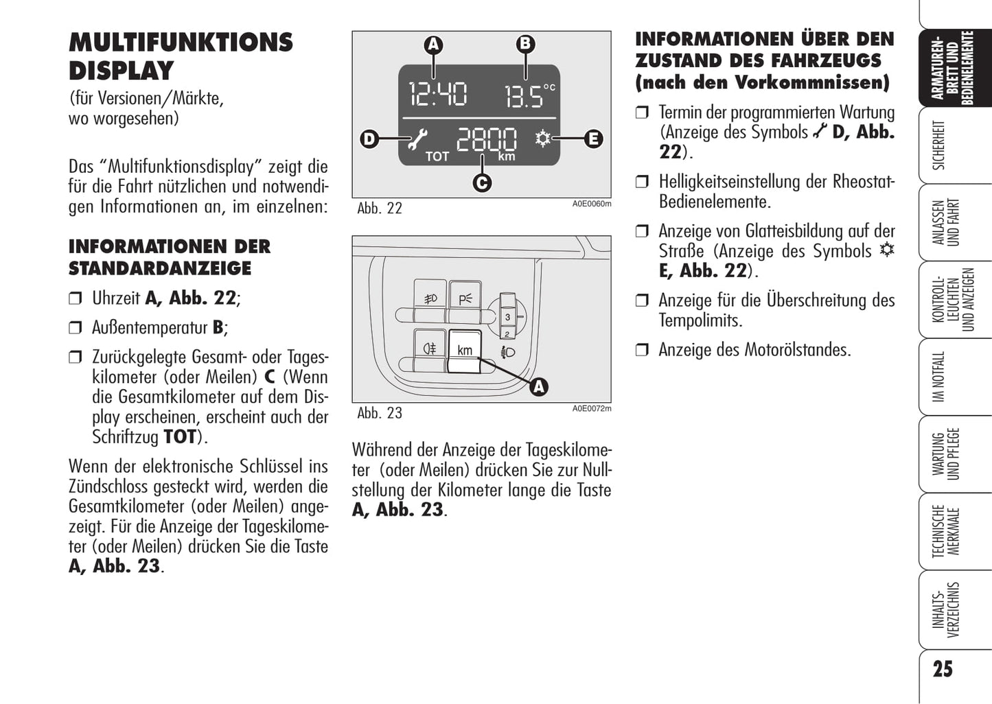 2008-2013 Alfa Romeo 159 Owner's Manual | German