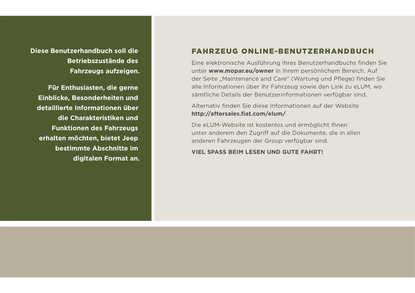 2018-2019 Jeep Wangler Bedienungsanleitung | Deutsch