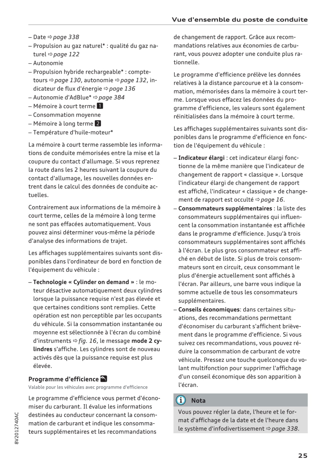 2016-2017 Audi A3/A3 Cabriolet/A3 Limousine/A3 Sportback/A3 Sportback e-tron/A3 Sportback g-tron/S3/S3 Cabriolet/S3 Limousine/S3 Sportback Owner's Manual | French