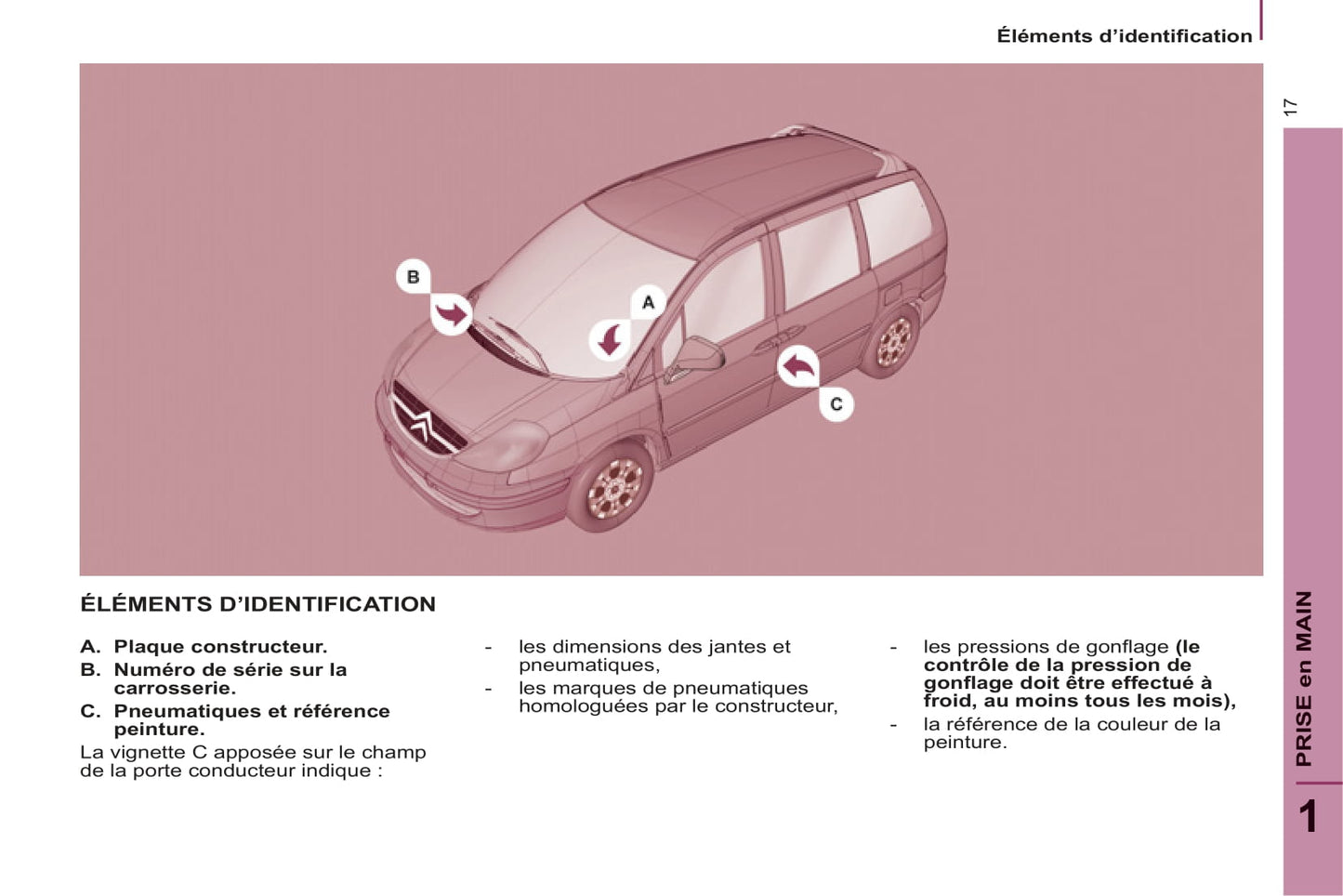 2008-2014 Citroën C8 Manuel du propriétaire | Français