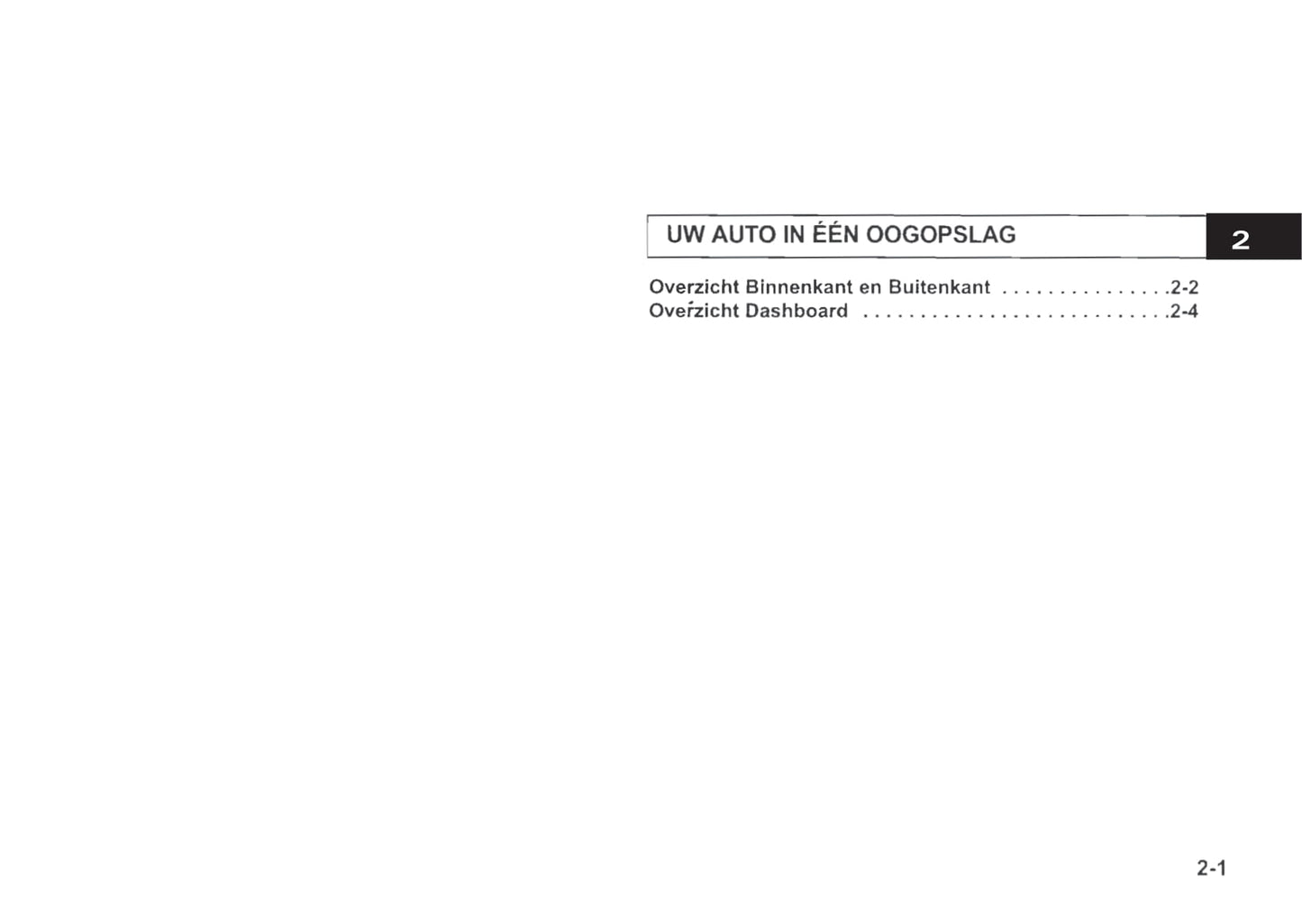 2002-2003 Kia Rio Owner's Manual | Dutch