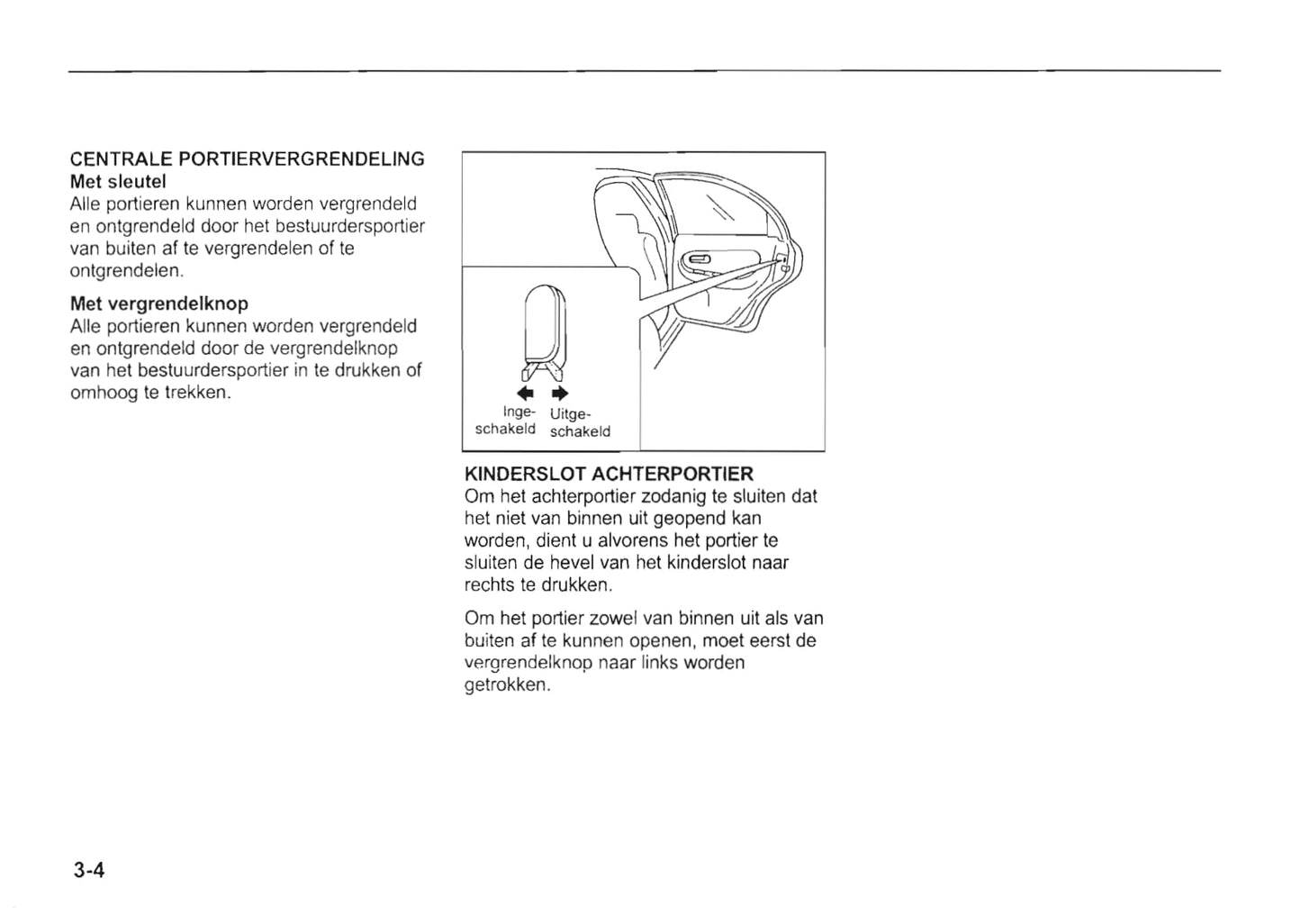 2002-2003 Kia Rio Owner's Manual | Dutch