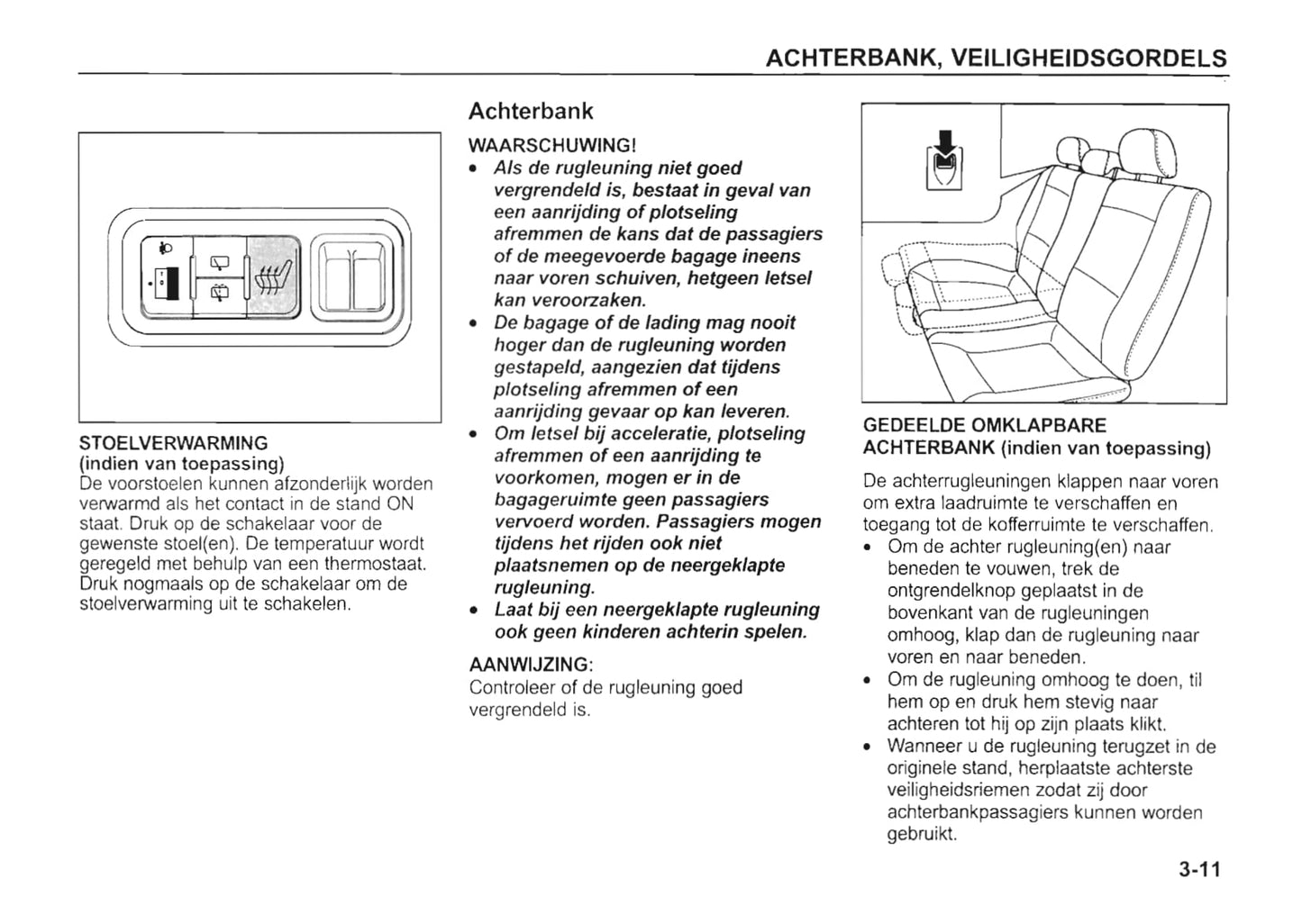 2002-2003 Kia Rio Owner's Manual | Dutch
