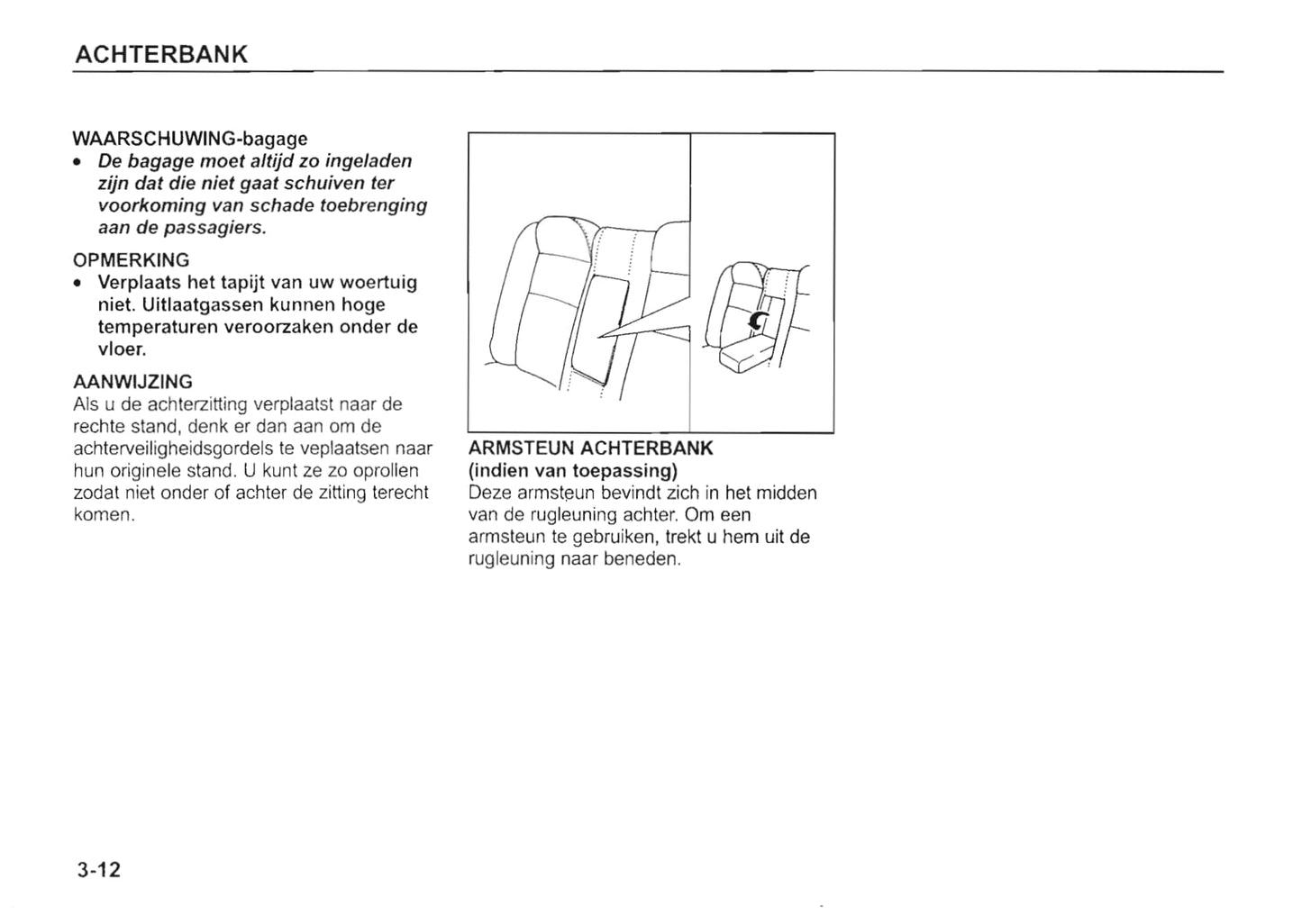 2002-2003 Kia Rio Owner's Manual | Dutch