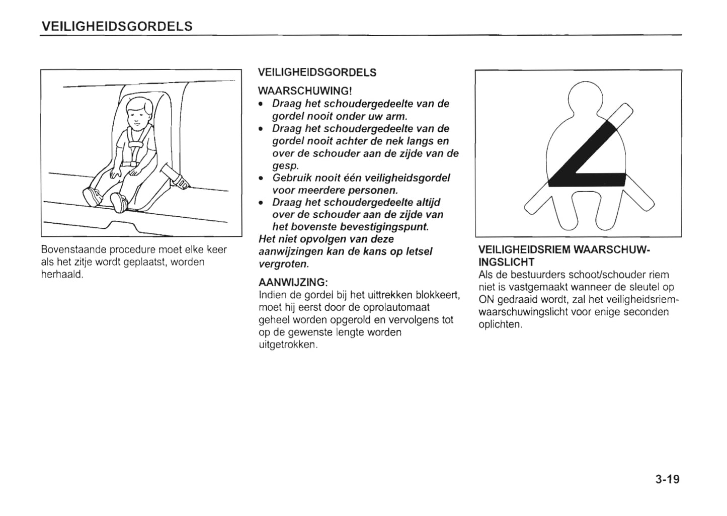 2002-2003 Kia Rio Owner's Manual | Dutch