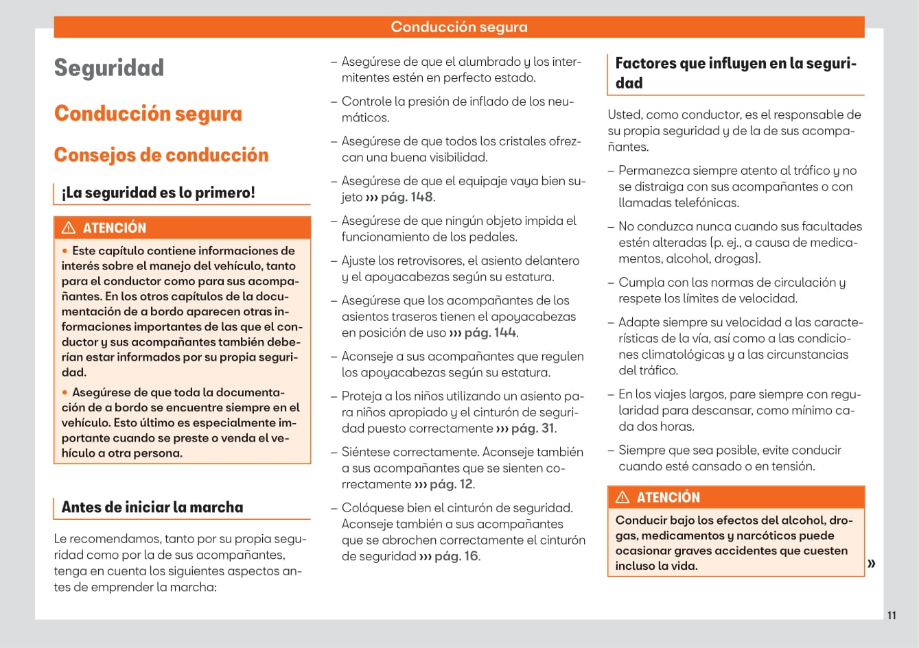 2016-2020 Seat Ateca Manuel du propriétaire | Espagnol