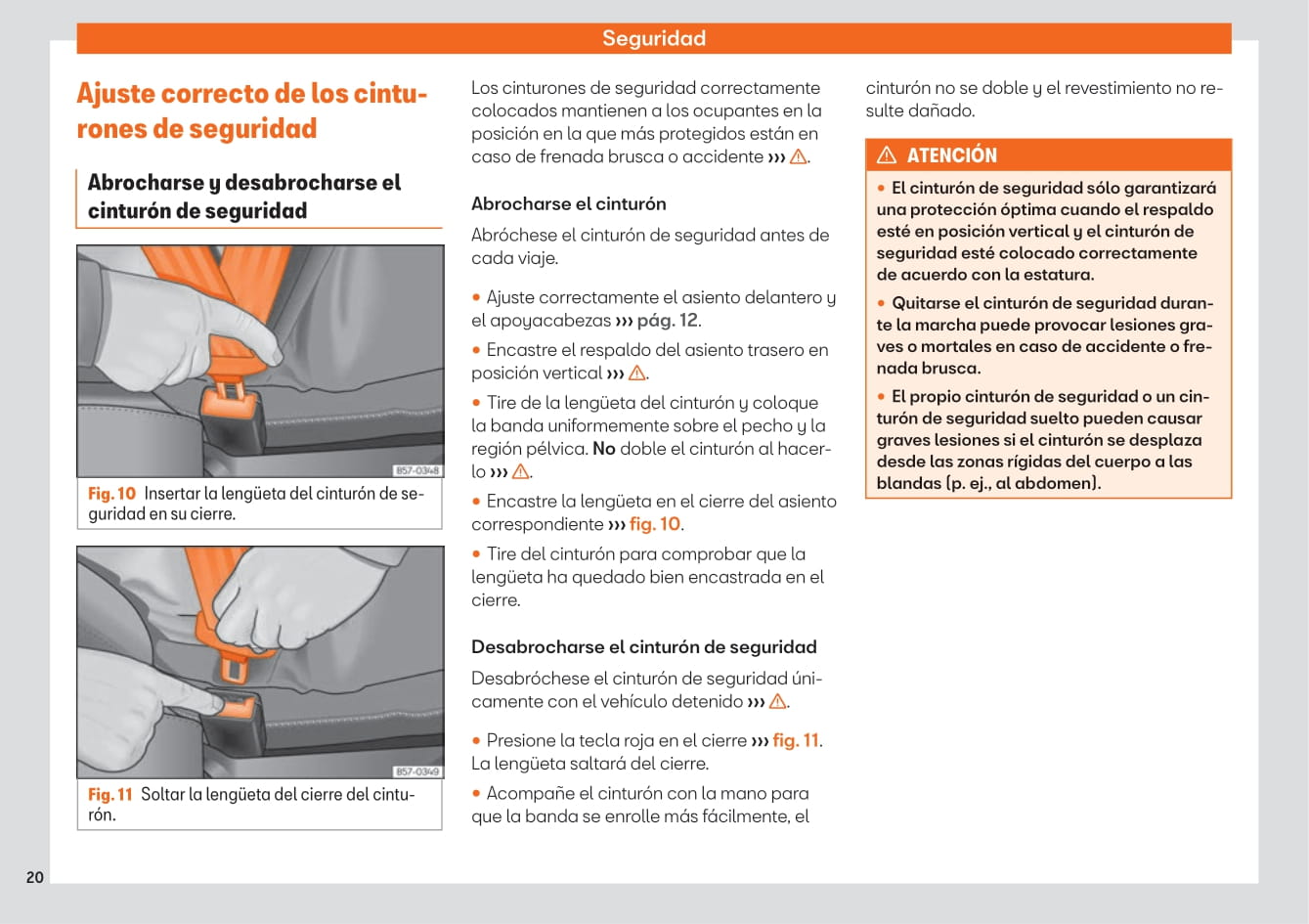 2016-2020 Seat Ateca Manuel du propriétaire | Espagnol