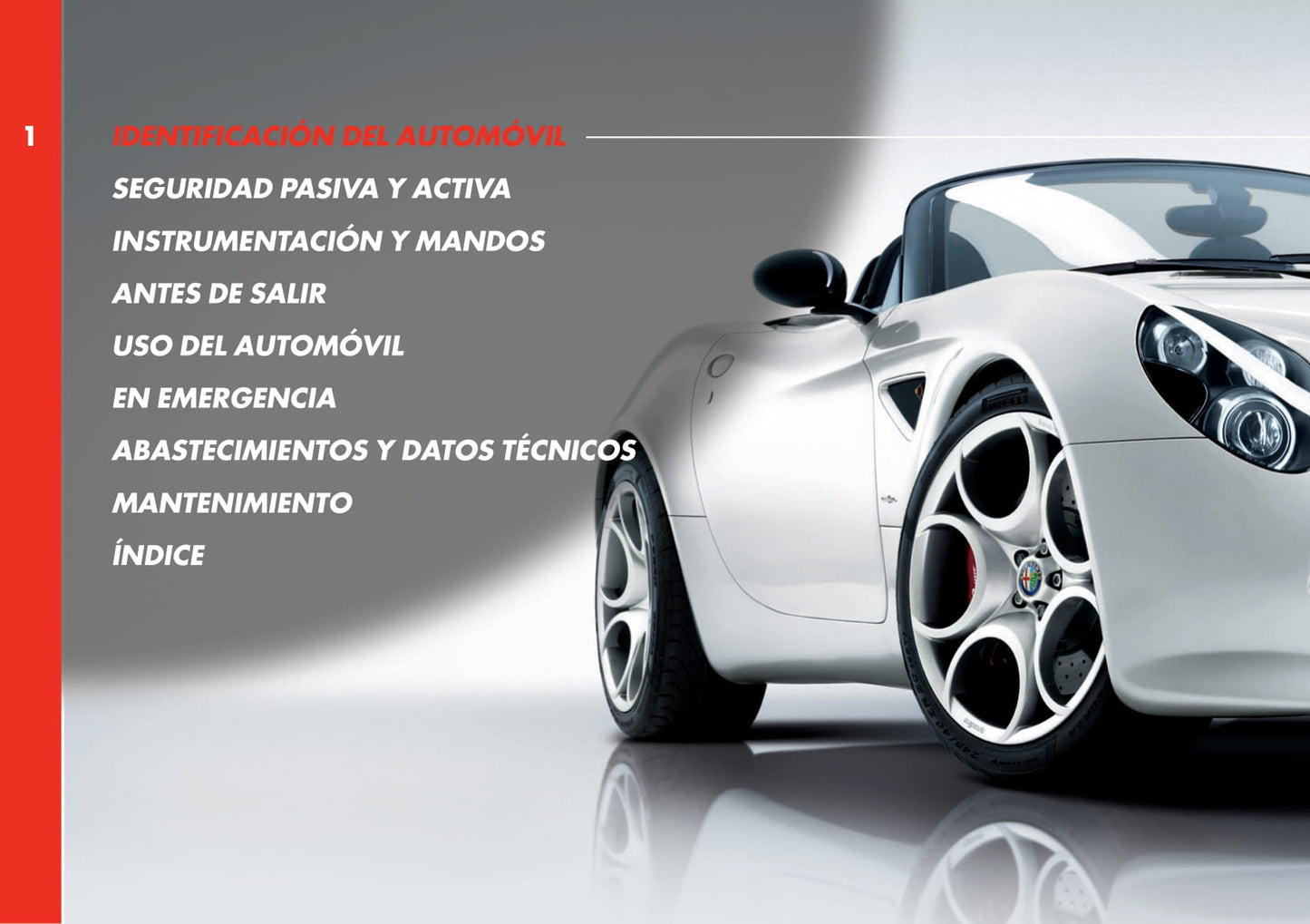 2010 Alfa Romeo 8C Manuel du propriétaire | Espagnol