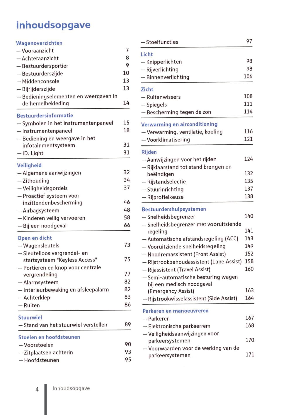 2020-2023 Volkswagen ID.3 Manuel du propriétaire | Néerlandais