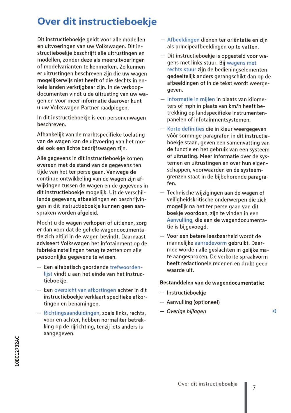 2020-2023 Volkswagen ID.3 Manuel du propriétaire | Néerlandais