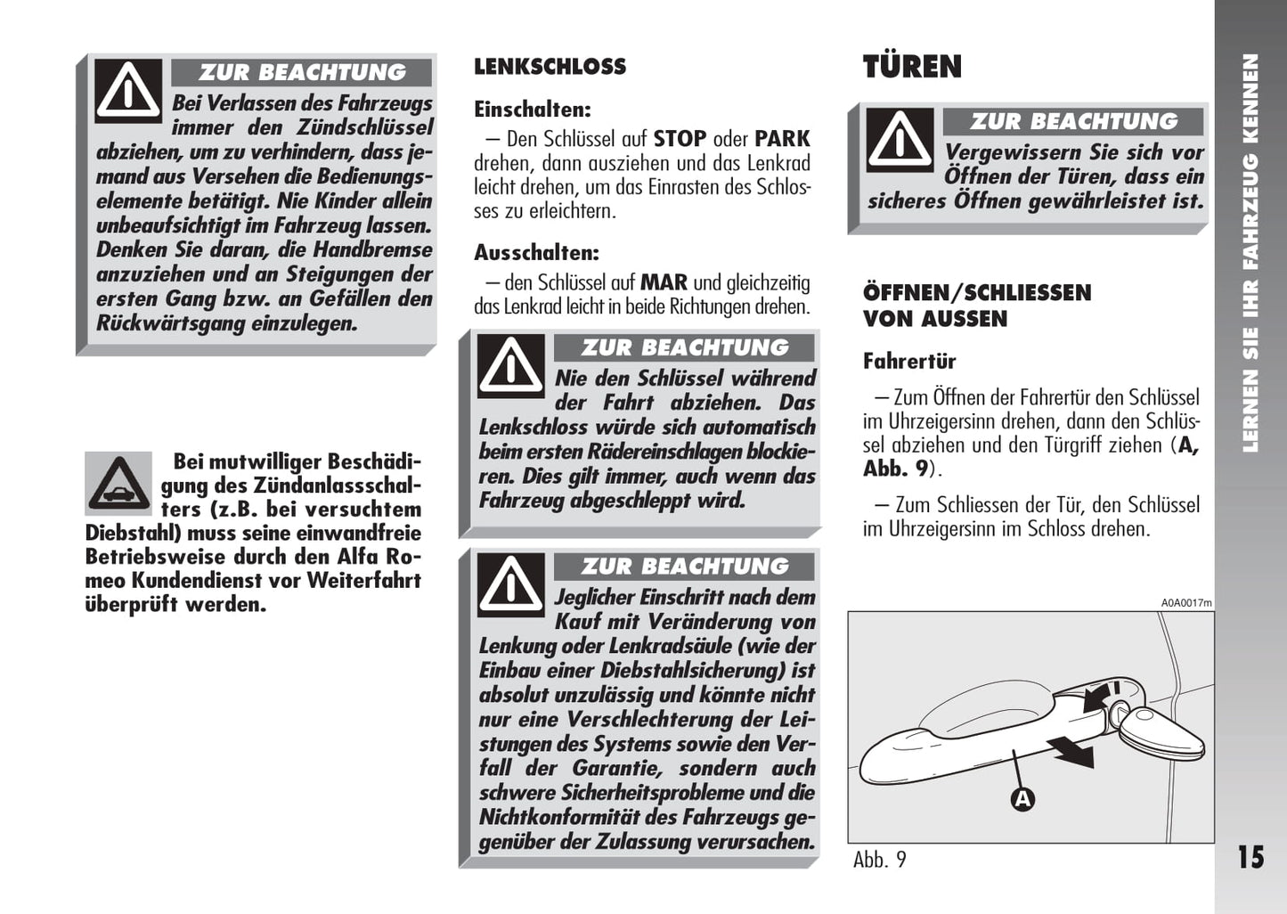 2007-2010 Alfa Romeo 147 Gebruikershandleiding | Duits