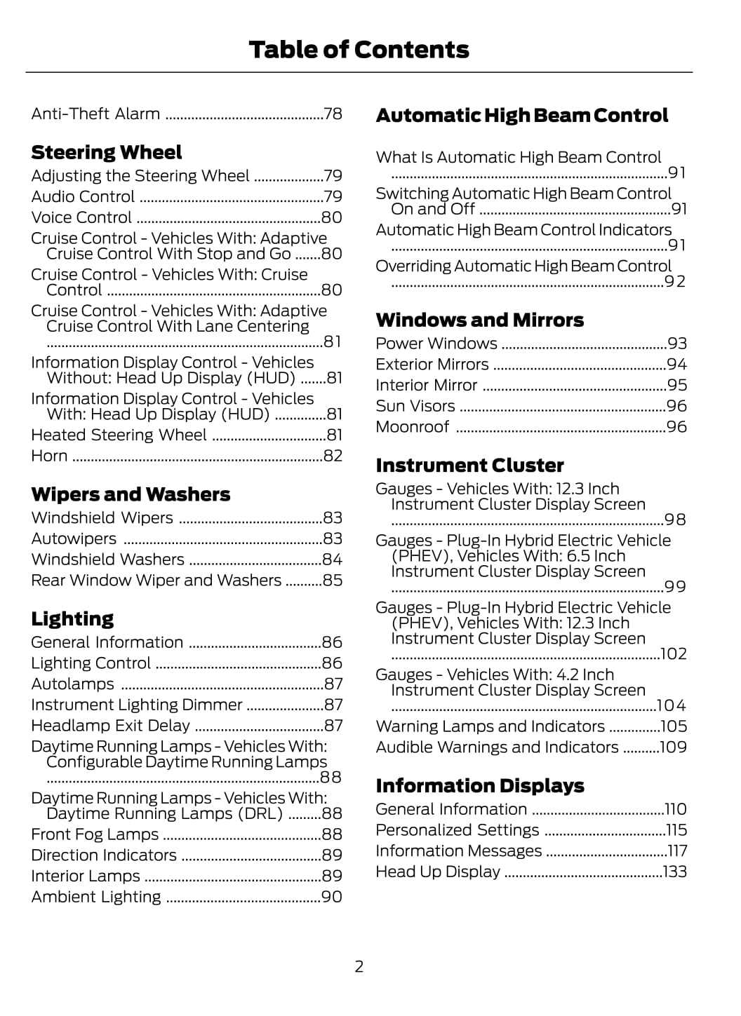 2020 Ford Escape Owner's Manual | English