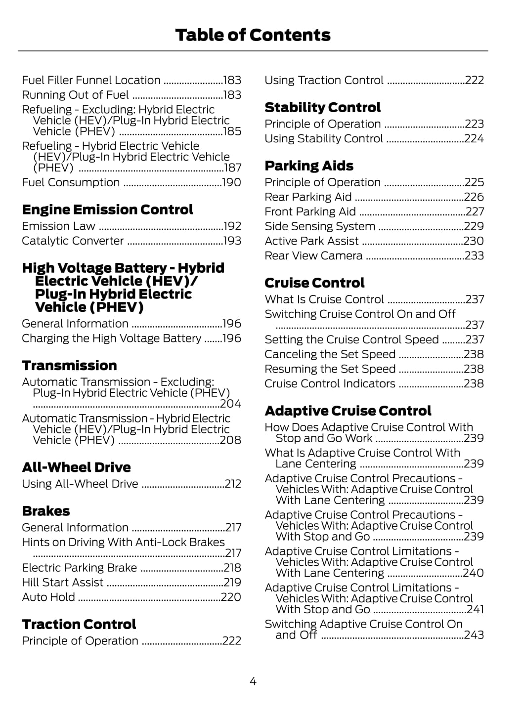 2020 Ford Escape Owner's Manual | English