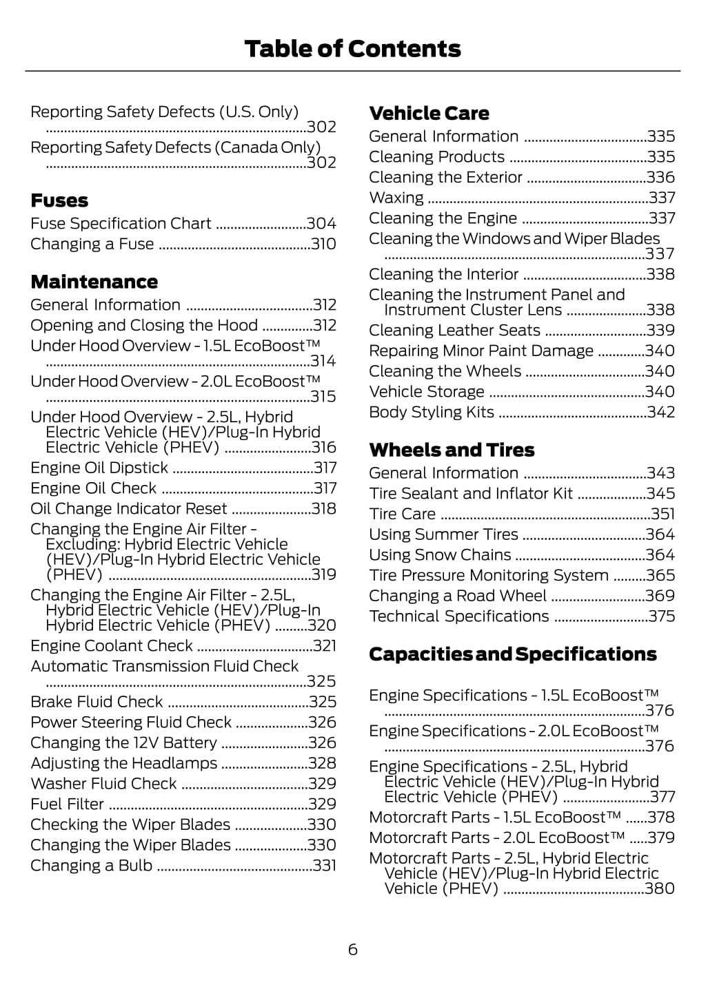 2020 Ford Escape Owner's Manual | English