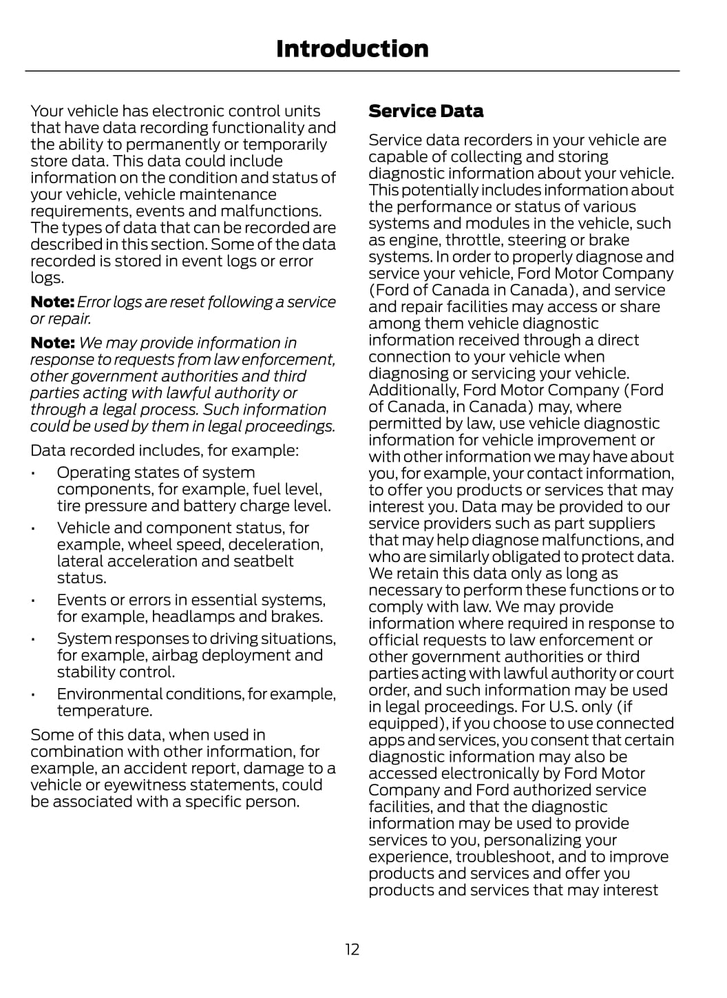 2020 Ford Escape Owner's Manual | English
