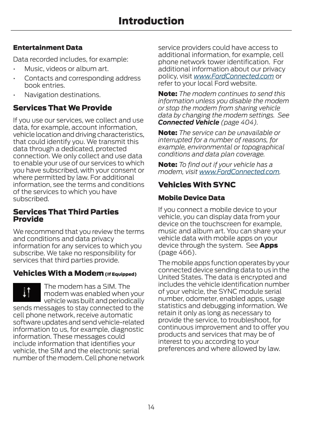 2020 Ford Escape Owner's Manual | English