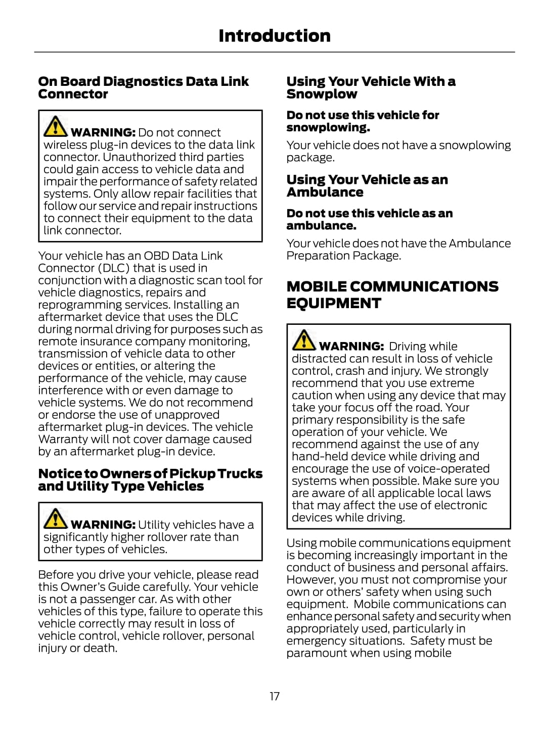2020 Ford Escape Owner's Manual | English