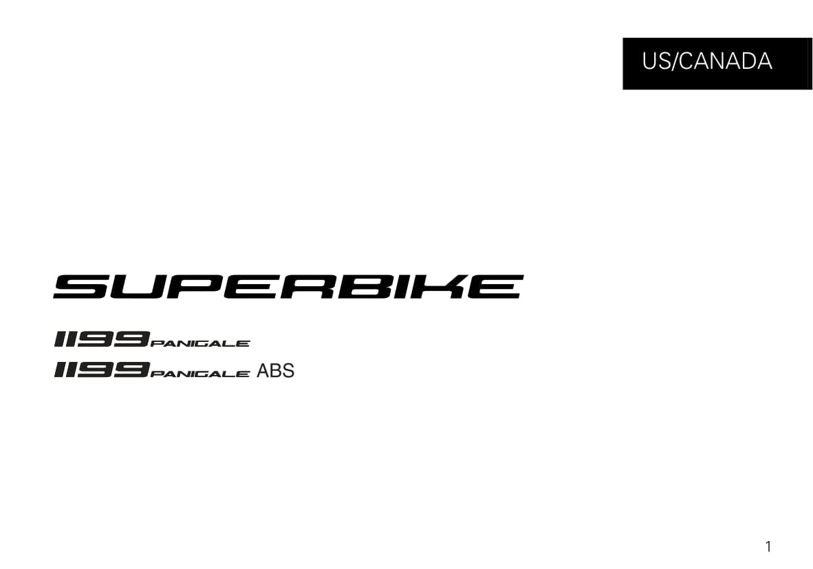 2012 Ducati Superbike Gebruikershandleiding | Engels