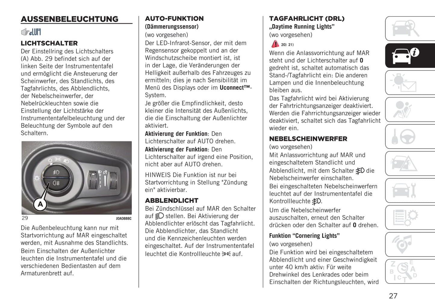 2020-2021 Jeep Renegade Gebruikershandleiding | Duits